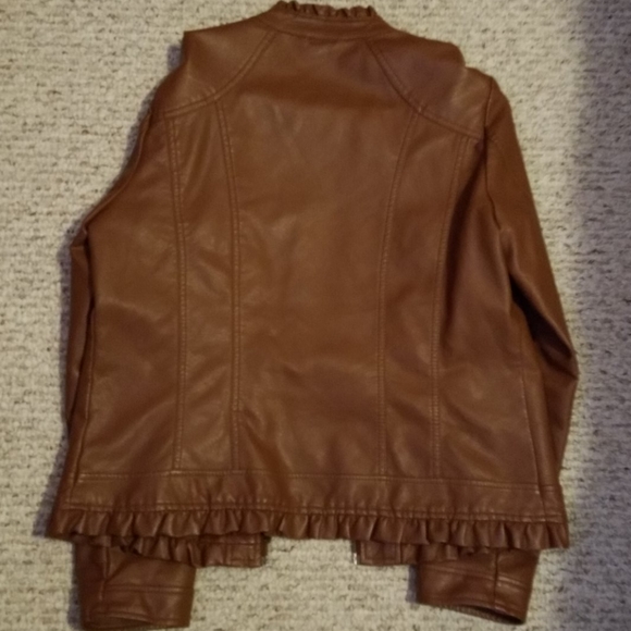 CHRISTOPHER & BANKS Faux Leather Jacket size S - Picture 3 of 3